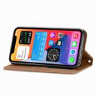 For iPhone 12 Pro Max Retro Skin Feel Business Magnetic Horizontal Flip Leather Case with Holder & Card Slots & Wallet & Photo Frame(Brwon) - 7