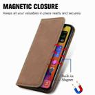 For iPhone 12 Pro Max Retro Skin Feel Business Magnetic Horizontal Flip Leather Case with Holder & Card Slots & Wallet & Photo Frame(Brwon) - 8