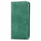 For iPhone 12 Pro Max Retro Skin Feel Business Magnetic Horizontal Flip Leather Case with Holder & Card Slots & Wallet & Photo Frame(Green) - 2