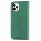 For iPhone 12 Pro Max Retro Skin Feel Business Magnetic Horizontal Flip Leather Case with Holder & Card Slots & Wallet & Photo Frame(Green) - 5