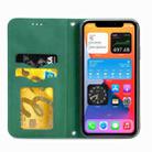 For iPhone 12 Pro Max Retro Skin Feel Business Magnetic Horizontal Flip Leather Case with Holder & Card Slots & Wallet & Photo Frame(Green) - 6