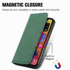 For iPhone 12 Pro Max Retro Skin Feel Business Magnetic Horizontal Flip Leather Case with Holder & Card Slots & Wallet & Photo Frame(Green) - 8