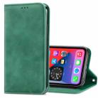 For iPhone 12 / 12 Pro Retro Skin Feel Business Magnetic Horizontal Flip Leather Case with Holder & Card Slots & Wallet & Photo Frame(Green) - 1