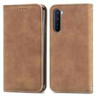 Retro Skin Feel Business Magnetic Horizontal Flip Leather Case With Holder & Card Slots & Wallet & Photo Frame For OnePlus Nord(Brown) - 1