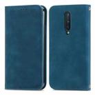 Retro Skin Feel Business Magnetic Horizontal Flip Leather Case With Holder & Card Slots & Wallet & Photo Frame For OnePlus 8(Blue) - 1