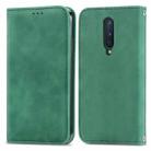 Retro Skin Feel Business Magnetic Horizontal Flip Leather Case With Holder & Card Slots & Wallet & Photo Frame For OnePlus 8(Green) - 1