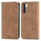 Retro Skin Feel Business Magnetic Horizontal Flip Leather Case With Holder & Card Slots & Wallet & Photo Frame For OPPO  F15(Brown) - 1