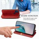 For OnePlus N10 Cubic Grid Pressed Horizontal Flip Magnetic PU Leather Case with Holder & Card Slots & Wallet(Red) - 6