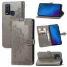 For vivo Y50 Mandala Flower Embossed Horizontal Flip Leather Case with Holder & Three Card Slots & Wallet & Lanyard(Grey) - 1