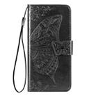 For Arrows NX9 F-52A Butterfly Love Flower Embossed Horizontal Flip Leather Case with Bracket / Card Slot / Wallet / Lanyard(Black) - 5