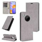 For Huawei Y9A / Enjoy 20 Plus 5G Retro-skin Business Magnetic Suction Leather Case with Holder & Card Slots & Wallet(Grey) - 1