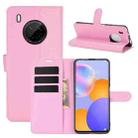 For Huawei Y9A / Enjoy 20 Plus 5G Litchi Texture Horizontal Flip Protective Case with Holder & Card Slots & Wallet(Pink) - 1