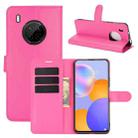 For Huawei Y9A / Enjoy 20 Plus 5G Litchi Texture Horizontal Flip Protective Case with Holder & Card Slots & Wallet(Rose red) - 1