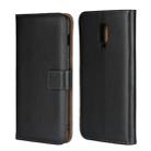 Horizontal Flip Leather Case for OnePlus 6T, with Magnetic Clasp & Holder & Card Slot & Wallet(Black) - 1