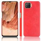 For OPPO F17 / A73 2020 Shockproof Litchi Texture PC + PU Case(Red) - 1