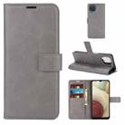 Retro Calf Pattern Buckle Horizontal Flip Leather Case with Holder & Card Slots & Wallet For Samsung Galaxy A12(Gray) - 1