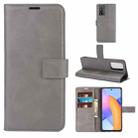 Retro Calf Pattern Buckle Horizontal Flip Leather Case with Holder & Card Slots & Wallet For Huawei Honor 10X Lite(Gray) - 1