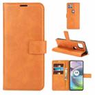 Retro Calf Pattern Buckle Horizontal Flip Leather Case with Holder & Card Slots & Wallet For Motorola Moto G 5G(Yellow) - 1