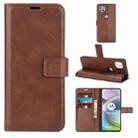 Retro Calf Pattern Buckle Horizontal Flip Leather Case with Holder & Card Slots & Wallet For Motorola Moto G 5G(Dark Brown) - 1