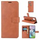 Retro Calf Pattern Buckle Horizontal Flip Leather Case with Holder & Card Slots & Wallet For Motorola Moto G 5G(Light Brown) - 1