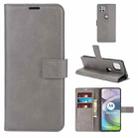 Retro Calf Pattern Buckle Horizontal Flip Leather Case with Holder & Card Slots & Wallet For Motorola Moto G 5G(Gray) - 1