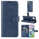 Retro Calf Pattern Buckle Horizontal Flip Leather Case with Holder & Card Slots & Wallet For Motorola Moto G 5G(Blue) - 1