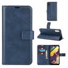 Retro Calf Pattern Buckle Horizontal Flip Leather Case with Holder & Card Slots & Wallet For LG K22(Blue) - 1