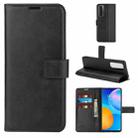 Retro Calf Pattern Buckle Horizontal Flip Leather Case with Holder & Card Slots & Wallet For Huawei P Smart 2021/Y7A(Black) - 1