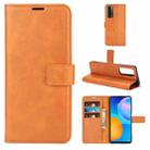 Retro Calf Pattern Buckle Horizontal Flip Leather Case with Holder & Card Slots & Wallet For Huawei P Smart 2021/Y7A(Yellow) - 1
