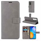 Retro Calf Pattern Buckle Horizontal Flip Leather Case with Holder & Card Slots & Wallet For Huawei P Smart 2021/Y7A(Gray) - 1