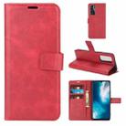 Retro Calf Pattern Buckle Horizontal Flip Leather Case with Holder & Card Slots & Wallet For Vivo V20 SE / Y70(Red) - 1