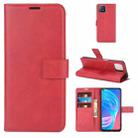 Retro Calf Pattern Buckle Horizontal Flip Leather Case with Holder & Card Slots & Wallet For OPPO A72 5G / A73 5G(Red) - 1