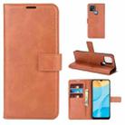 Retro Calf Pattern Buckle Horizontal Flip Leather Case with Holder & Card Slots & Wallet For OPPO A15(Light Brown) - 1
