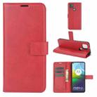 Retro Calf Pattern Buckle Horizontal Flip Leather Case with Holder & Card Slots & Wallet For Motorola Moto G9 Power(Red) - 1