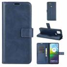 Retro Calf Pattern Buckle Horizontal Flip Leather Case with Holder & Card Slots & Wallet For Motorola Moto G9 Power(Blue) - 1