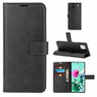 Retro Calf Pattern Buckle Horizontal Flip Leather Case with Holder & Card Slots & Wallet For LG K92 5G(Black) - 1