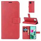 Retro Calf Pattern Buckle Horizontal Flip Leather Case with Holder & Card Slots & Wallet For LG K92 5G(Red) - 1