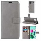 Retro Calf Pattern Buckle Horizontal Flip Leather Case with Holder & Card Slots & Wallet For LG K92 5G(Gray) - 1