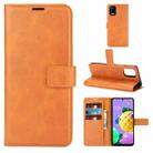 Retro Calf Pattern Buckle Horizontal Flip Leather Case with Holder & Card Slots & Wallet For LG K52 / K62 / Q52(Yellow) - 1