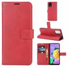 Retro Calf Pattern Buckle Horizontal Flip Leather Case with Holder & Card Slots & Wallet For LG K52 / K62 / Q52(Red) - 1