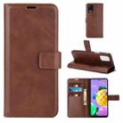 Retro Calf Pattern Buckle Horizontal Flip Leather Case with Holder & Card Slots & Wallet For LG K52 / K62 / Q52(Dark Brown) - 1