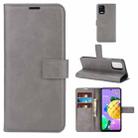 Retro Calf Pattern Buckle Horizontal Flip Leather Case with Holder & Card Slots & Wallet For LG K52 / K62 / Q52(Gray) - 1