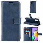 Retro Calf Pattern Buckle Horizontal Flip Leather Case with Holder & Card Slots & Wallet For LG K52 / K62 / Q52(Blue) - 1