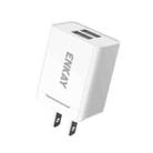 ENKAY Hat-Prince U008-1 10.5W 2.1A Dual USB Fast Charging Travel Charger Power Adapter, US Plug - 1
