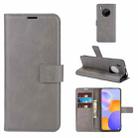 For Huawei Y9A / Enjoy 20 Plus Retro Calf Pattern Buckle Horizontal Flip Leather Case with Holder & Card Slots & Wallet(Grey) - 1