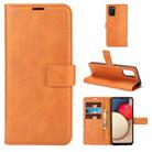 For Samsung Galaxy A02S Retro Calf Pattern Buckle Horizontal Flip Leather Case with Holder & Card Slots & Wallet(Yellow) - 1