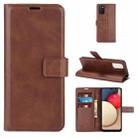 For Samsung Galaxy A02S Retro Calf Pattern Buckle Horizontal Flip Leather Case with Holder & Card Slots & Wallet(Dark Brown) - 1