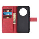 For Huawei Mate 40 Retro Calf Pattern Buckle Horizontal Flip Leather Case with Holder & Card Slots & Wallet(Red) - 4