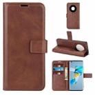 For Huawei Mate 40 Retro Calf Pattern Buckle Horizontal Flip Leather Case with Holder & Card Slots & Wallet(Dark Brown) - 1