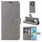 For Huawei Mate 40 Retro Calf Pattern Buckle Horizontal Flip Leather Case with Holder & Card Slots & Wallet(Grey) - 1